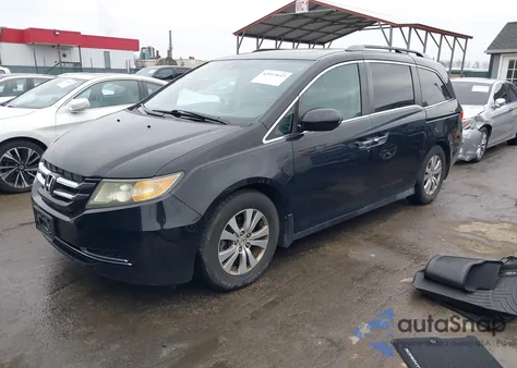 2014 Honda Odyssey Ex-L z USA, uszkodzony, nr VIN 5FNRL5H65EB013663